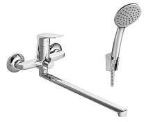 Смеситель Santek Кант для ванны-душа длинный излив, с аксессуарами, хром WH5A12002C001
