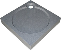 Поддон для душа GuteWetter Deluxe 90x90x16 Q серый