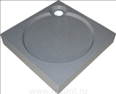 Поддон для душа GuteWetter Deluxe 90x90x16 Q серый