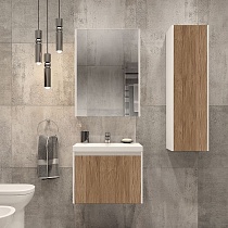 Мебель для ванной Velvex Klaufs 60.1Y белая, шатанэ, подвесная