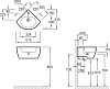 Раковина Jacob Delafon Ove E1566 угловая