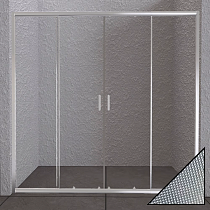 Душевая дверь в нишу BelBagno Unique BF-2-170/200-P-Cr стекло punto