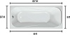 Акриловая ванна Kolpa San String 5004-01 170x75на каркасе
