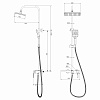 Душевая система 35к ML2430 излив лейка 3 позиции+лейка 