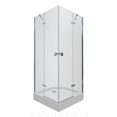 Душевой уголок Triton Дельта-Хром Щ0000054215 90х90 с поддоном +сифонD90мм