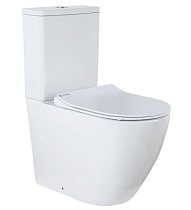 Унитаз напольный Azario Grado безободковый в комплекте с бачком и сидением микролифт (AZ-2141)