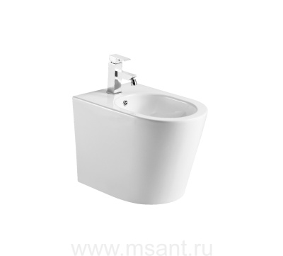 Биде напольное AQUATEK ОБЕРОН/ БЕТТА AQ1276-00, 545*364*393 мм, цвет белый