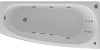 Акриловая ванна Акватек Пандора 160x75 R, с каркасом, сливом-переливом, без фронтального экрана
