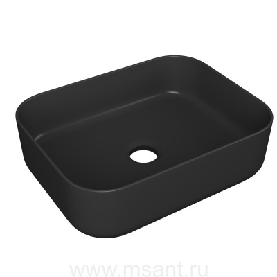 Умывальник Point Меркурий 50 PN43832BM прямоугольный, черный матовый
