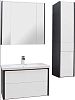 Шкаф-пенал Roca Ronda белый глянец, антрацит, R