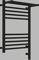 Полотенцесушитель электрический Сунержа Богема 3.0 60х40 с полкой, черный, R