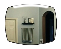 Зеркало AZARIO Mexico 800х600 с подсветкой, сенсорный выключатель с функцией диммера, алюминиевая рамка