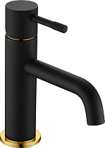 Смеситель Boheme Uno 461-BG для раковины, black gold