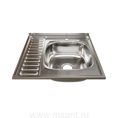 Мойка 60х60 (0,6) прав вып 3 1/2 MIXLINE 16см с сифоном