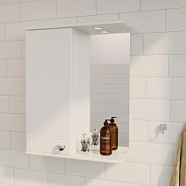 Зеркало 1MarKa Story 58 L, белый глянец