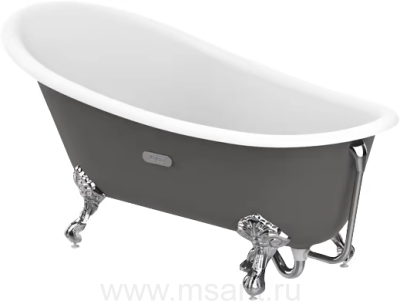 Чугунная ванна Roca Carmen anti-slip 234250000 160х80см + ножки, серая