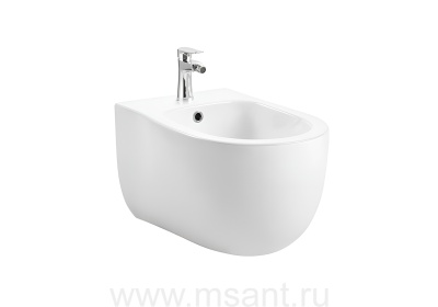 Биде подвесное Aquatek АЛЬТАИР AQ1089-00 525*400*340, цвет белый, крепеж