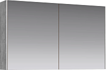 Зеркало-шкаф Aqwella 5 stars Mobi 100 бетон светлый