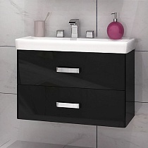 Тумба с раковиной AQUATON Америна 70 чёрная