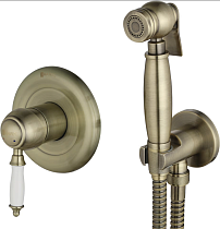 Гигиенический душ Lemark Villa LM4819B со смесителем, С ВНУТРЕННЕЙ ЧАСТЬЮ