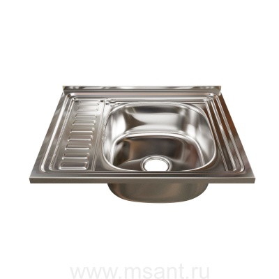 Мойка 60х50 (0,6) прав вып 3 1/2 MIXLINE 16см с сифоном