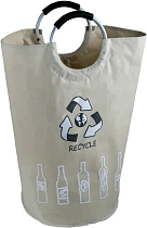 Корзина для белья Fixsen 1000 FX-1012 с алюминиевыми ручками