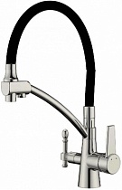 Смеситель Zorg Sanitary ZR 338-6 YF satin для кухонной мойки