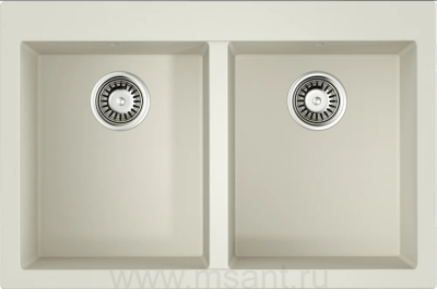 Мойка кухонная Omoikiri Bosen 80-2-WH белая