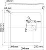 Поддон для душа Wasserkraft Neime 19T03 90x90