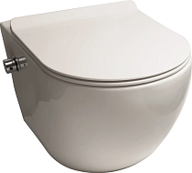 Унитаз подвесной SantiLine SL-5002SM-BD безободковый, с микролифтом