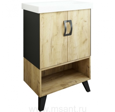 Тумба Sanflor Выборг 60/2 (Дк/З) (MODUO SLIM 60)