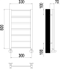 Полотенцесушитель водяной Terminus Контур П7 300*800