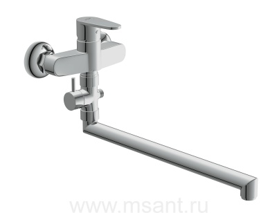 Смеситель для душа Cersanit CARI 63028 однорычажный излив 30см