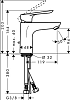 Смеситель Hansgrohe Logis E 71161000 для раковины