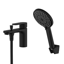 Смеситель Aquatek AQ1844MB НИКА врезной на борт ванны на 1 отв., матовый черный