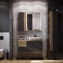 Мебель для ванной AQUATON Терра 105 дуб кантри/антрацит