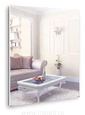 Зеркало AZARIO Алмина 800х1000 c подсветкой и диммером, сенсорный выключатель