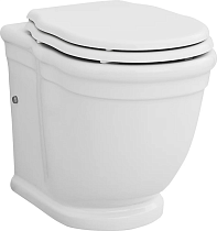 Унитаз приставной ArtCeram Hermitage HEV005 01 с микролифтом, петли хром