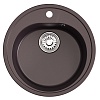 Мойкa MIXLINE ML-GM11 круглая, шоколад (345), 500мм (глуб. чаши 180)