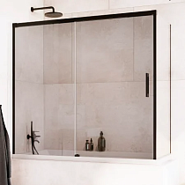 Шторка на ванну Radaway Idea Black PN DWJ+S 140 L