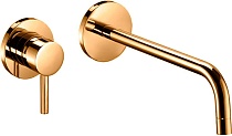 Смеситель Paffoni Light LIG101HG70 С ВНУТРЕННЕЙ ЧАСТЬЮ, для раковины, золото медовое