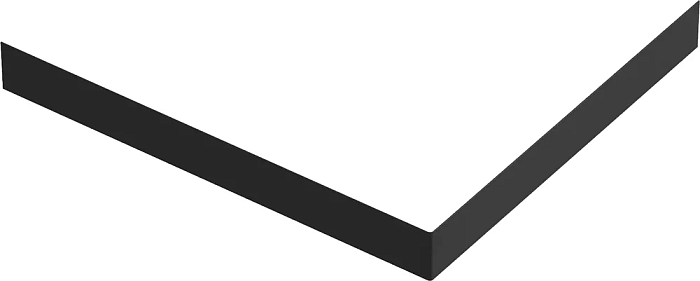Экран для поддона Good Door Essentia 90x80 черный