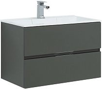 Тумба для комплекта Aquanet Алвита 80 серый антрацит