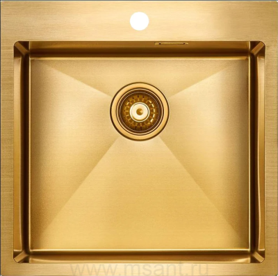 Мойка кухонная Paulmark Velten PM905151-BG золото