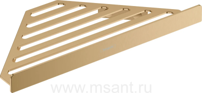 Полка Hansgrohe AddStoris 41741140 шлифованная бронза