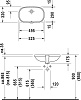 Раковина Duravit D-Code 0338490000 встраиваемый