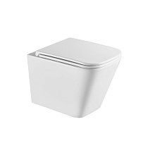 Унитаз Lemark FLOREX подвесной безободковый с сиденьем микролифт, смыв вихревой Тонадо 3.0, белый глянец