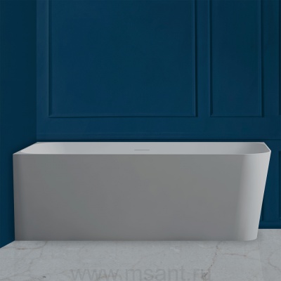 Ванна из искусственного камня ABBER Stein AS9621-1.7 L белая матовая
