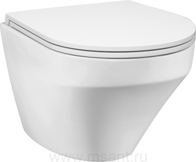 Унитаз подвесной AM.PM Inspire FlashClean C501700WH безободковый без сиденья 