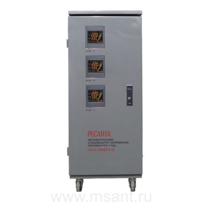 Трехфазный стабилизатор электронного типа РЕСАНТА АСН-15000/3-Ц